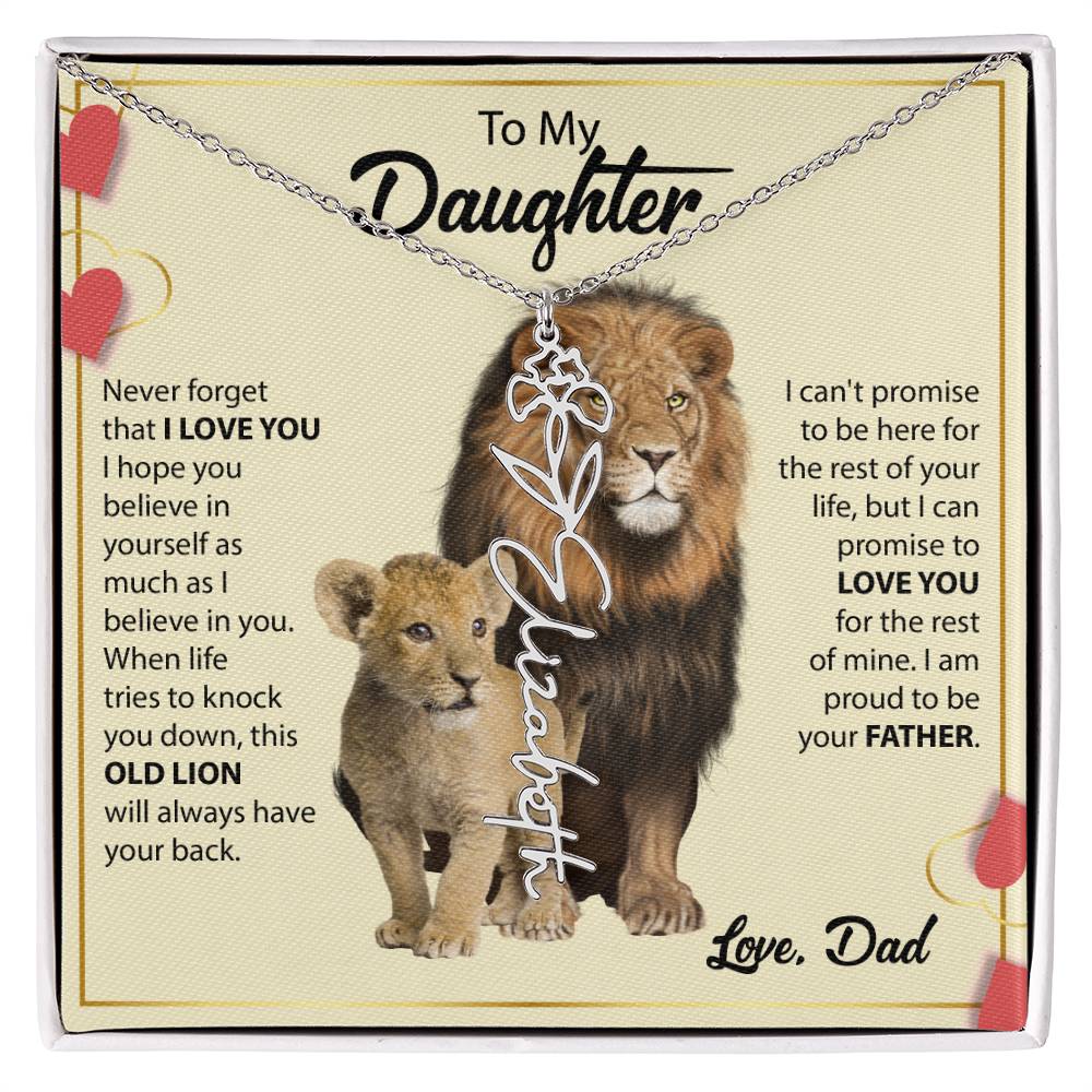 Never Forget That I Love You ♥, Flower Name Necklace