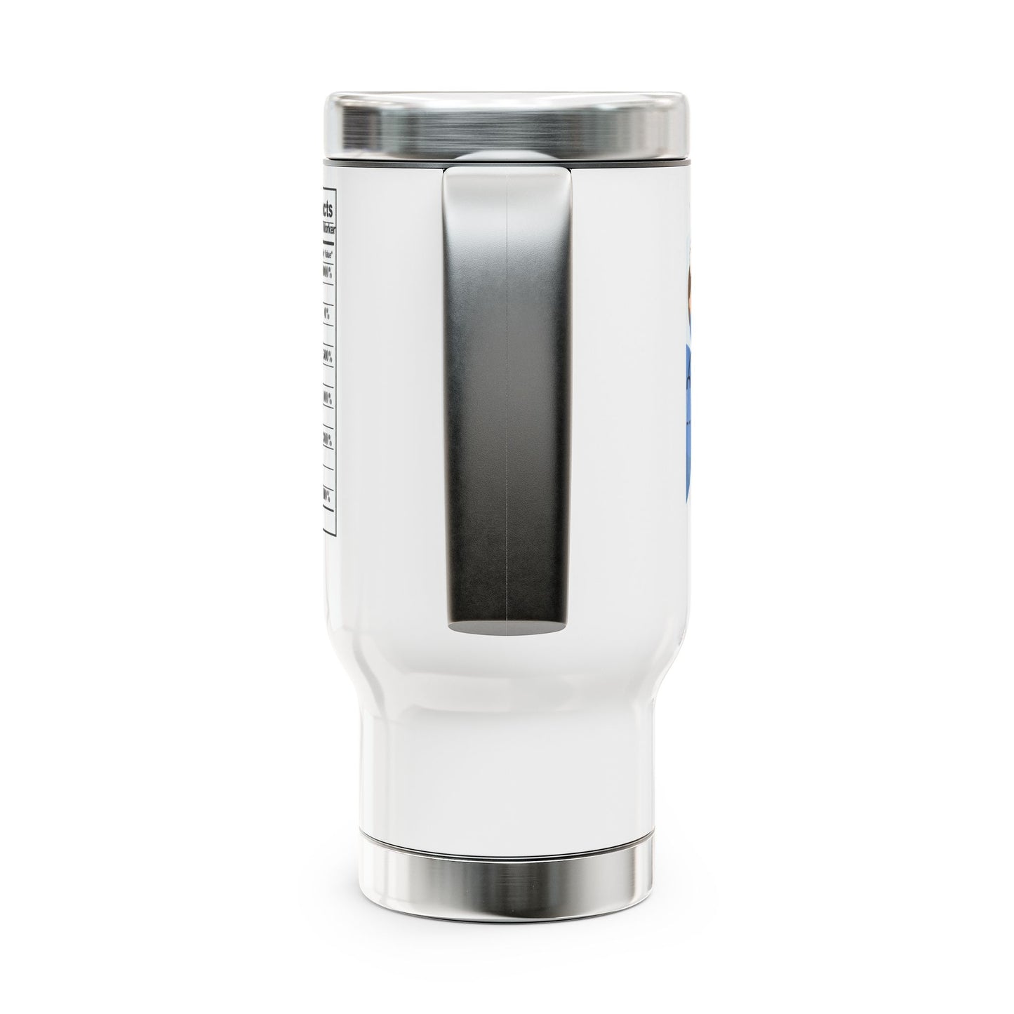 Stainless Steel Travel Mug with Handle, 14oz