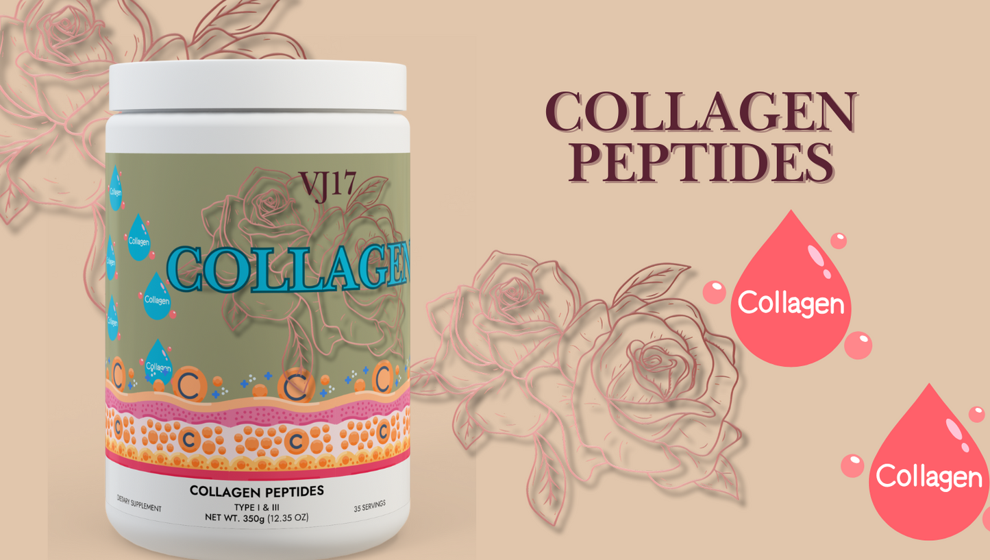 Collagen Peptides Type I & III Supplement (350g, 12.3oz)