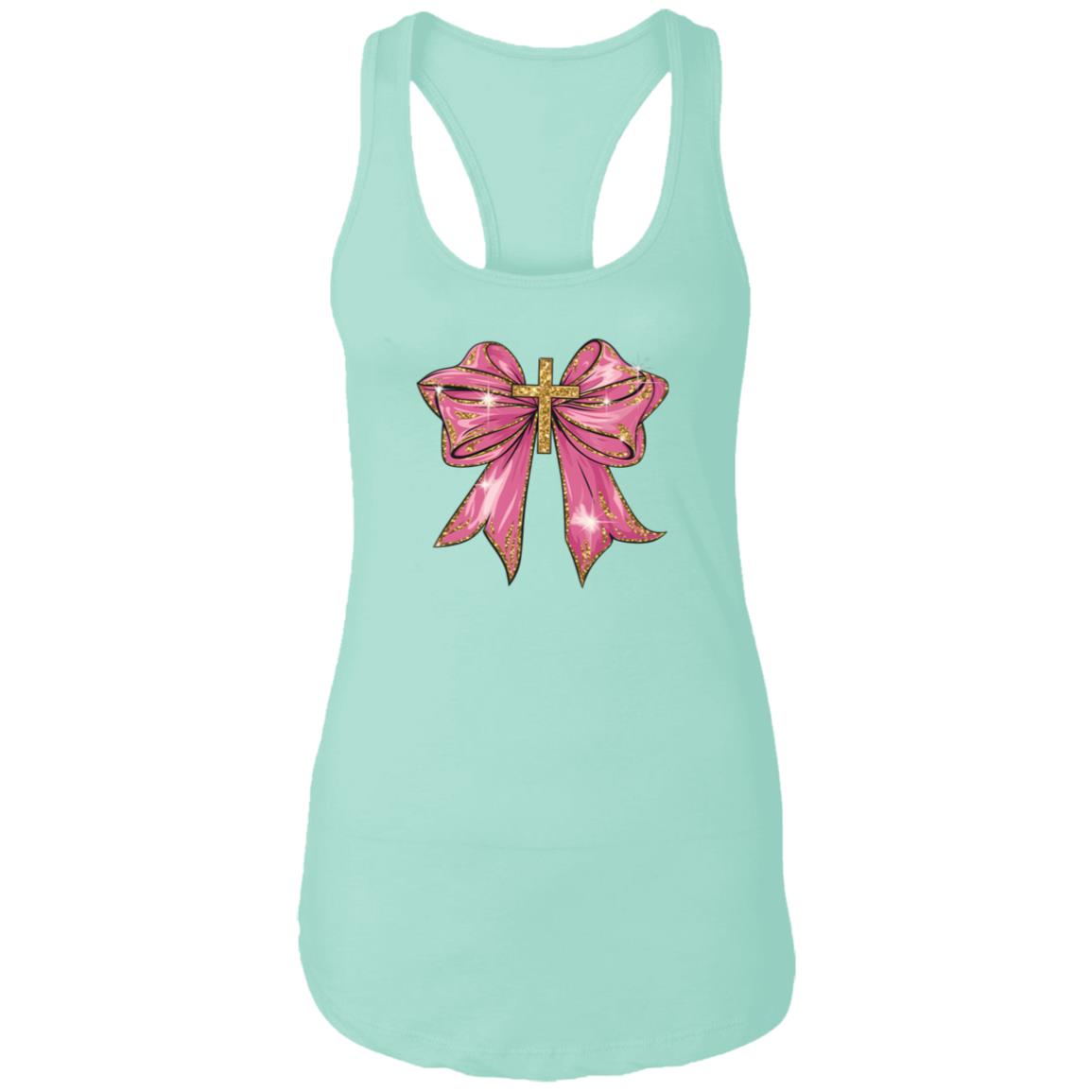 Pink Christian Valentine Png NL1533 Ladies Ideal Racerback Tank