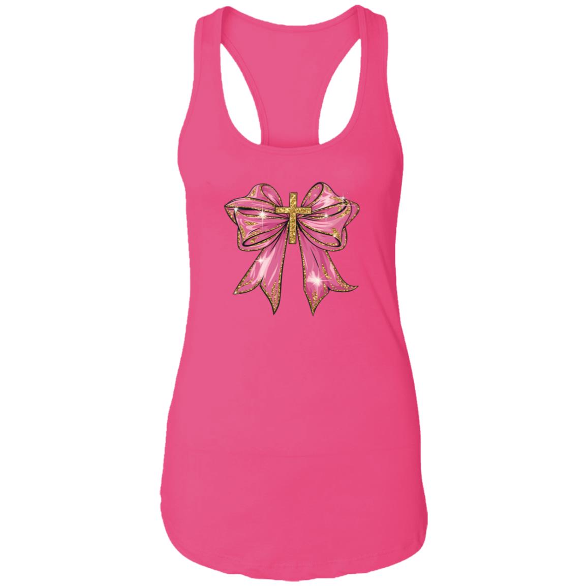 Pink Christian Valentine Png NL1533 Ladies Ideal Racerback Tank