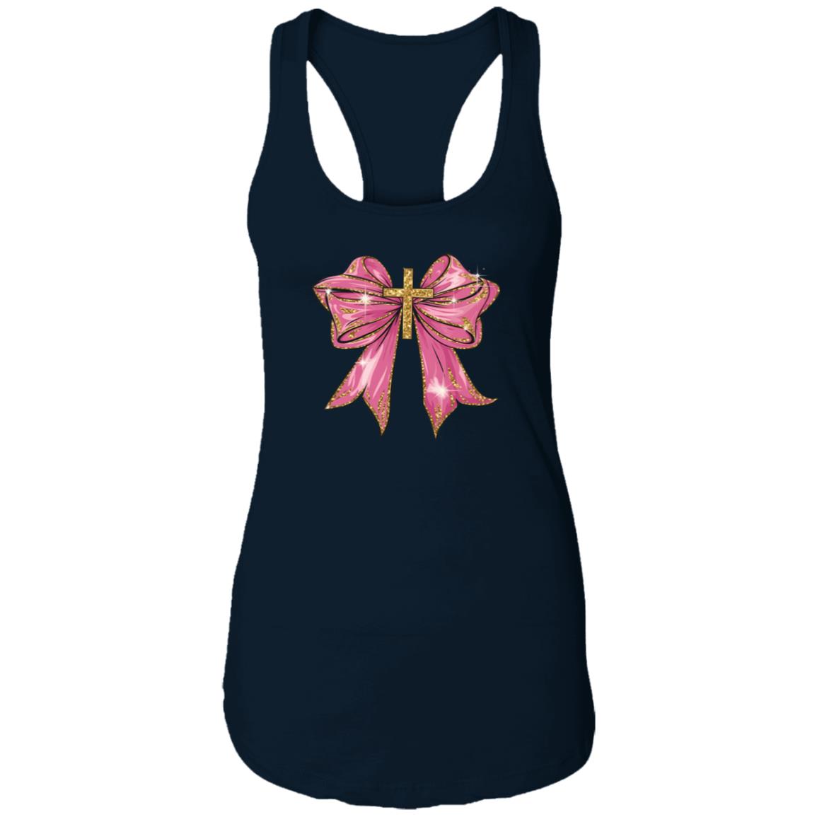 Pink Christian Valentine Png NL1533 Ladies Ideal Racerback Tank