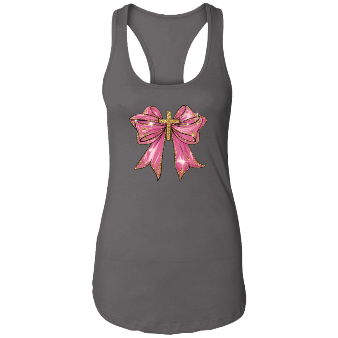 Pink Christian Valentine Png NL1533 Ladies Ideal Racerback Tank