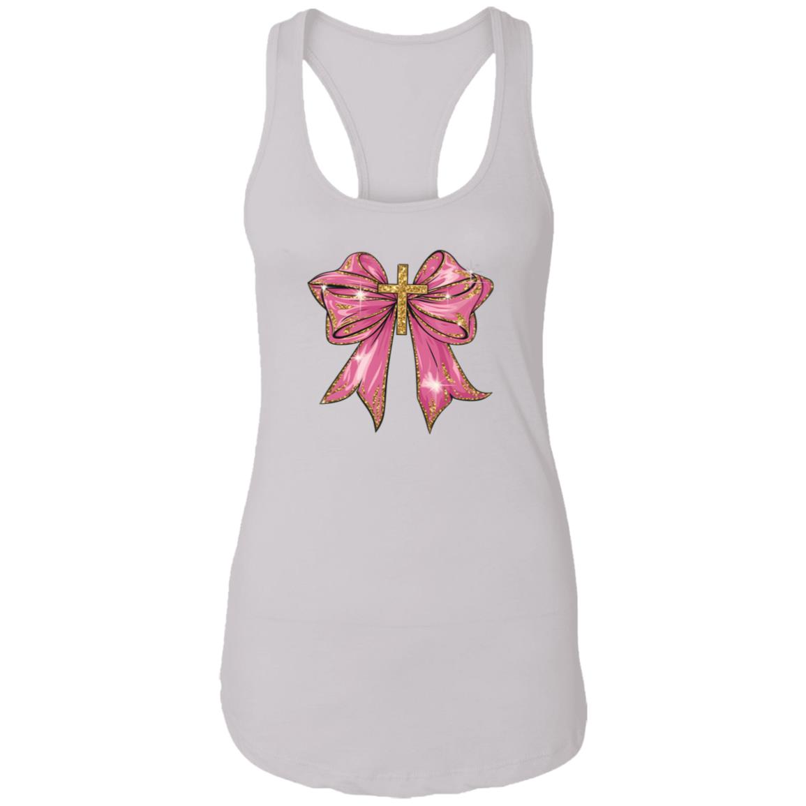 Pink Christian Valentine Png NL1533 Ladies Ideal Racerback Tank