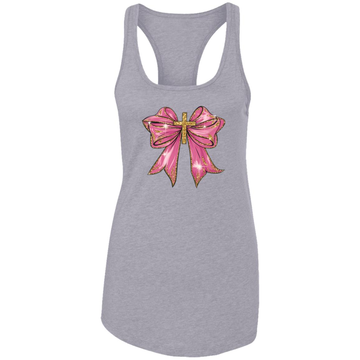 Pink Christian Valentine Png NL1533 Ladies Ideal Racerback Tank