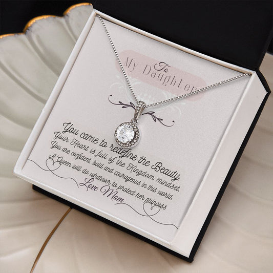 Eternal Hope Necklace; To My Daughter, you came to redefine the Beauty, you heart is full of Kingdom mindset, you are confident bold and courageous' in this world