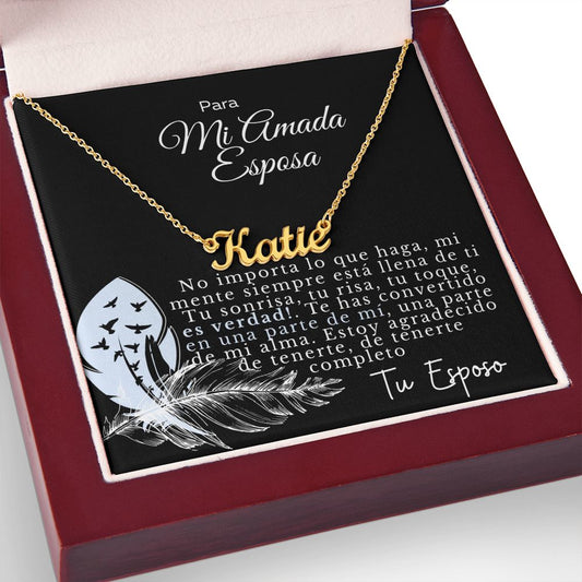 Haga su regalo personalizado, Escriba el nombre de su Alma Gemela aquí